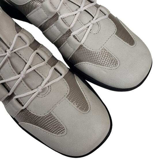 Trotters Womens 7 Joy Slip-On Sneaker in Pewter Gray Silver Leather NEW - Picture 7 of 11